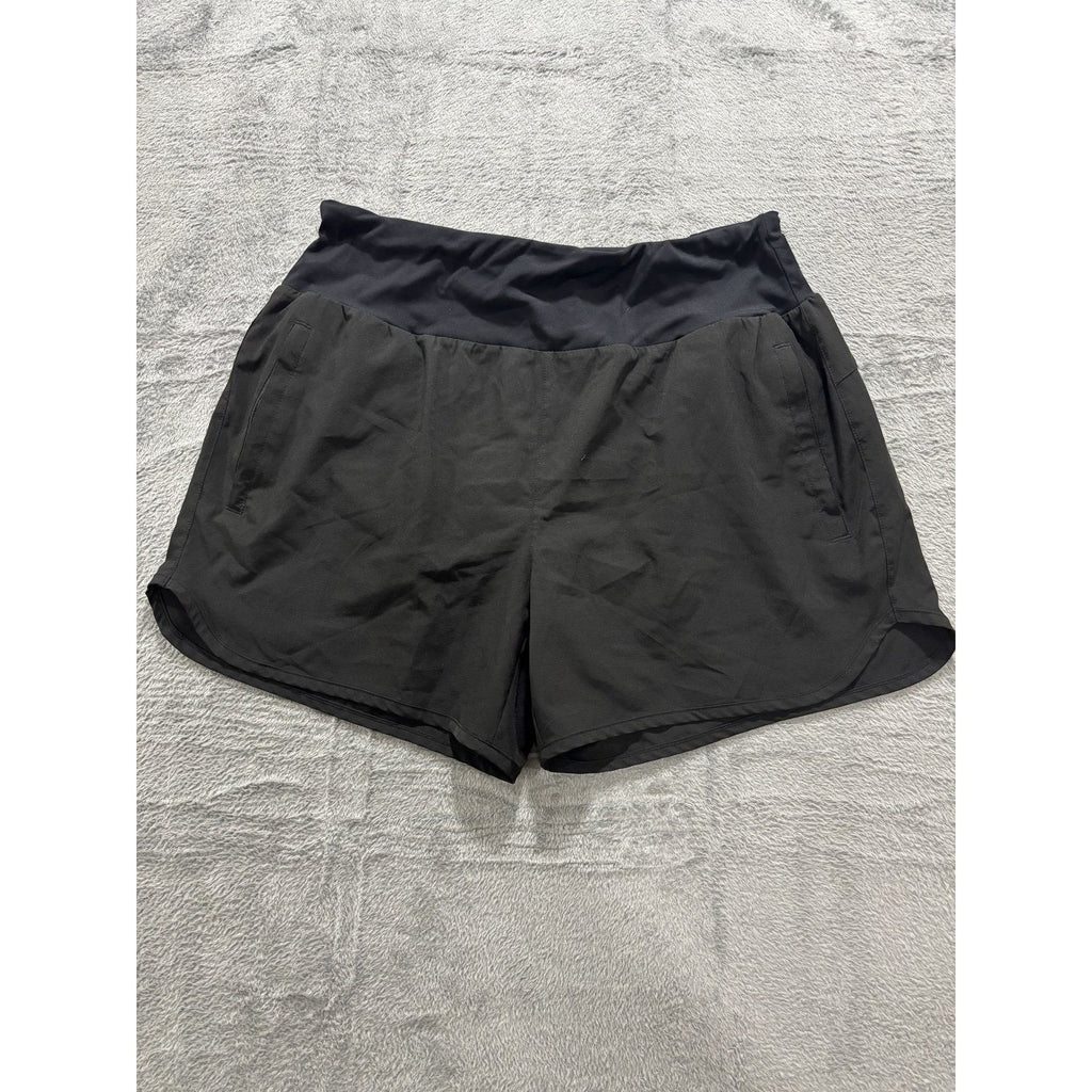 Libin Womens XL Black Running Shorts Athletic Gym Athleisure Casual Activewear