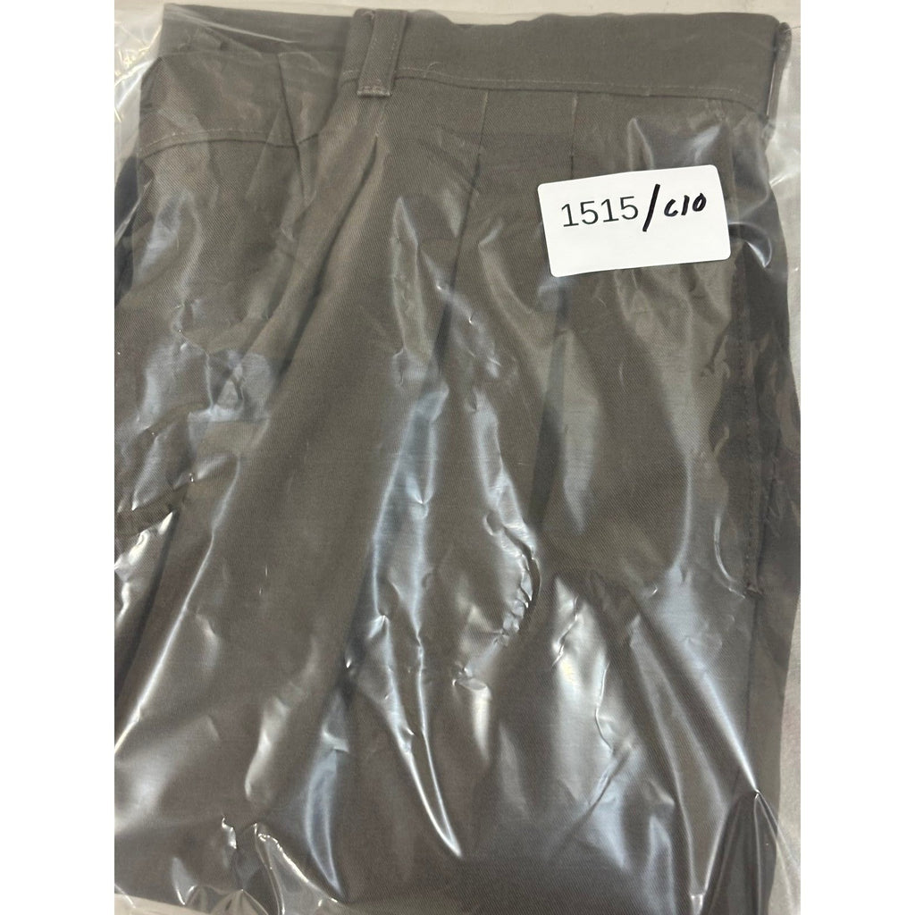 Haggar 38x31 Brown Pleated Dress Pants Gentlemans Fit Vintage Preppy Mens