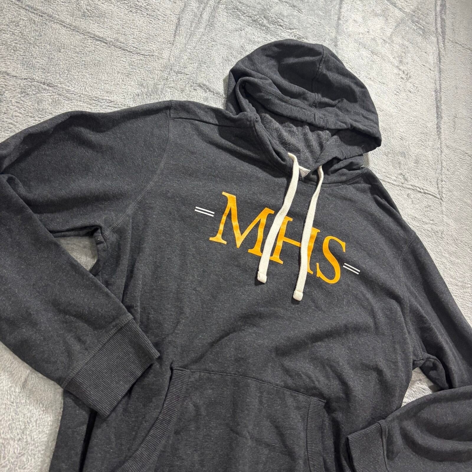 District XL Charcoal Gray Milton Hershey Pullover Hoodie Casual Athleisure