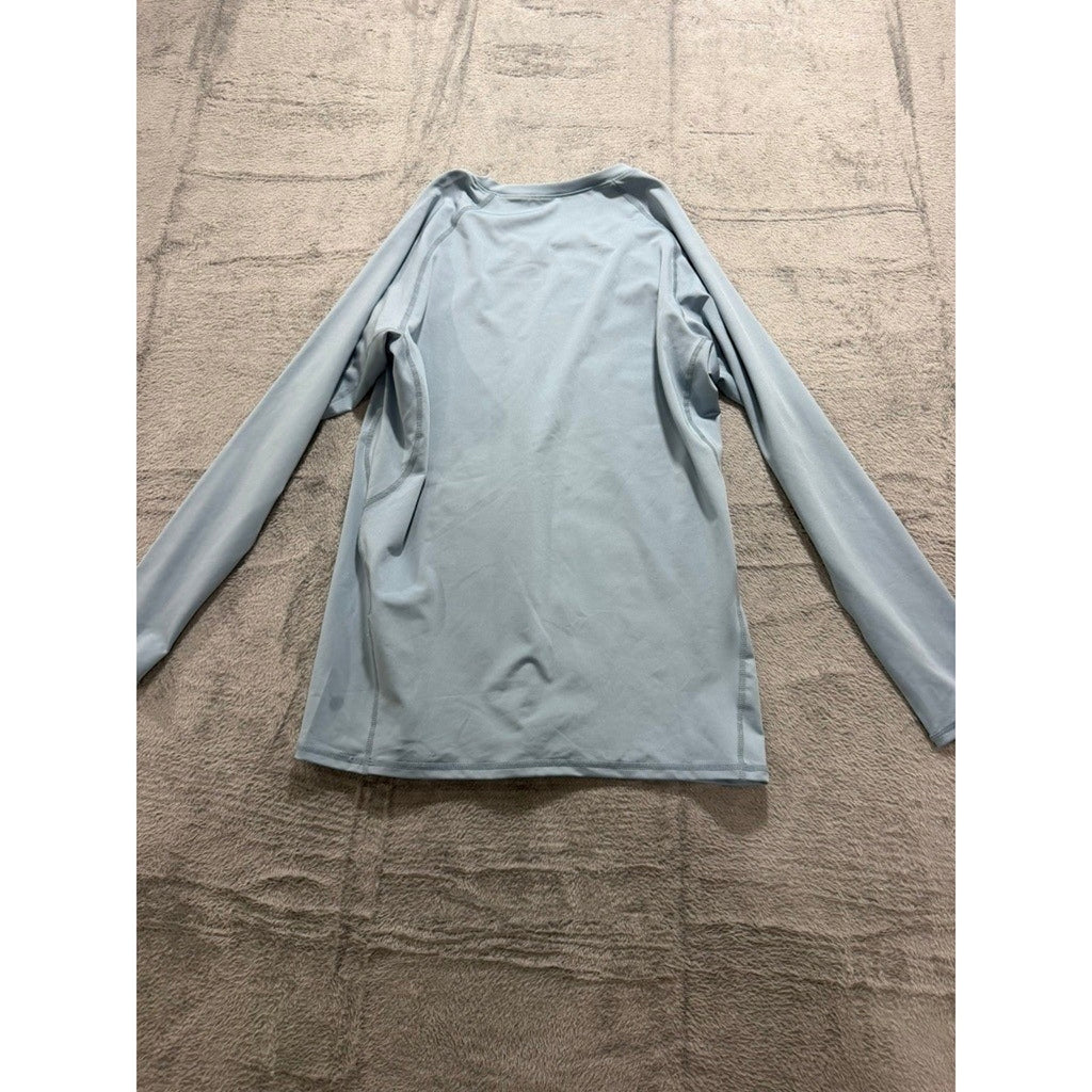 Old Navy Active Breathe On Top Womens XL Light Blue Long Sleeve Workout Shirt