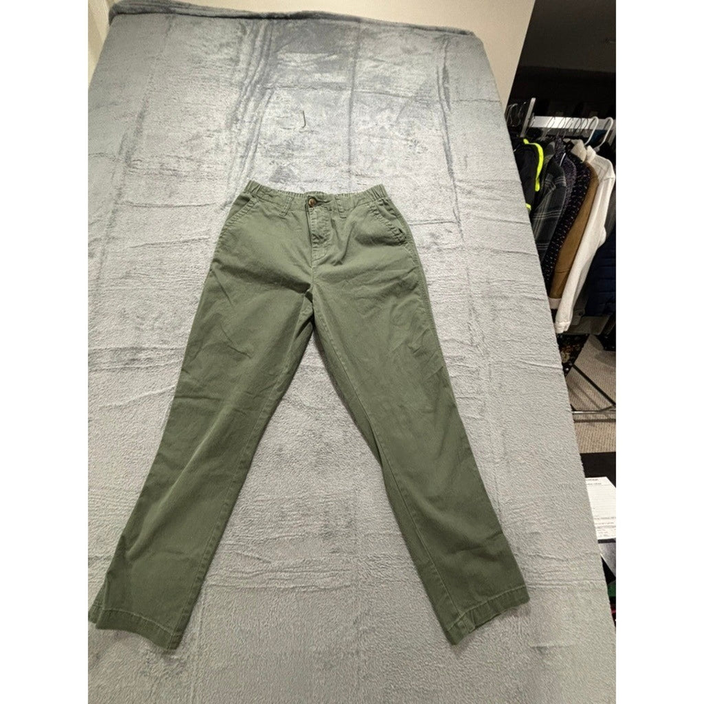 Old Navy M Green Chino Pants Womens Casual Preppy Boho