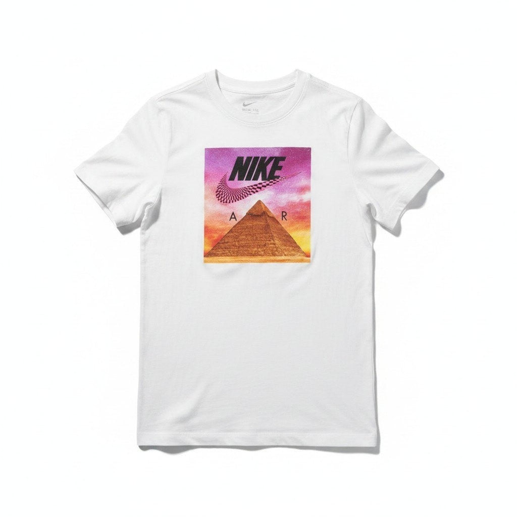 Nike Air Pyramid Graphic T-Shirt White S Mens Vintage Streetwear Tee Unisex