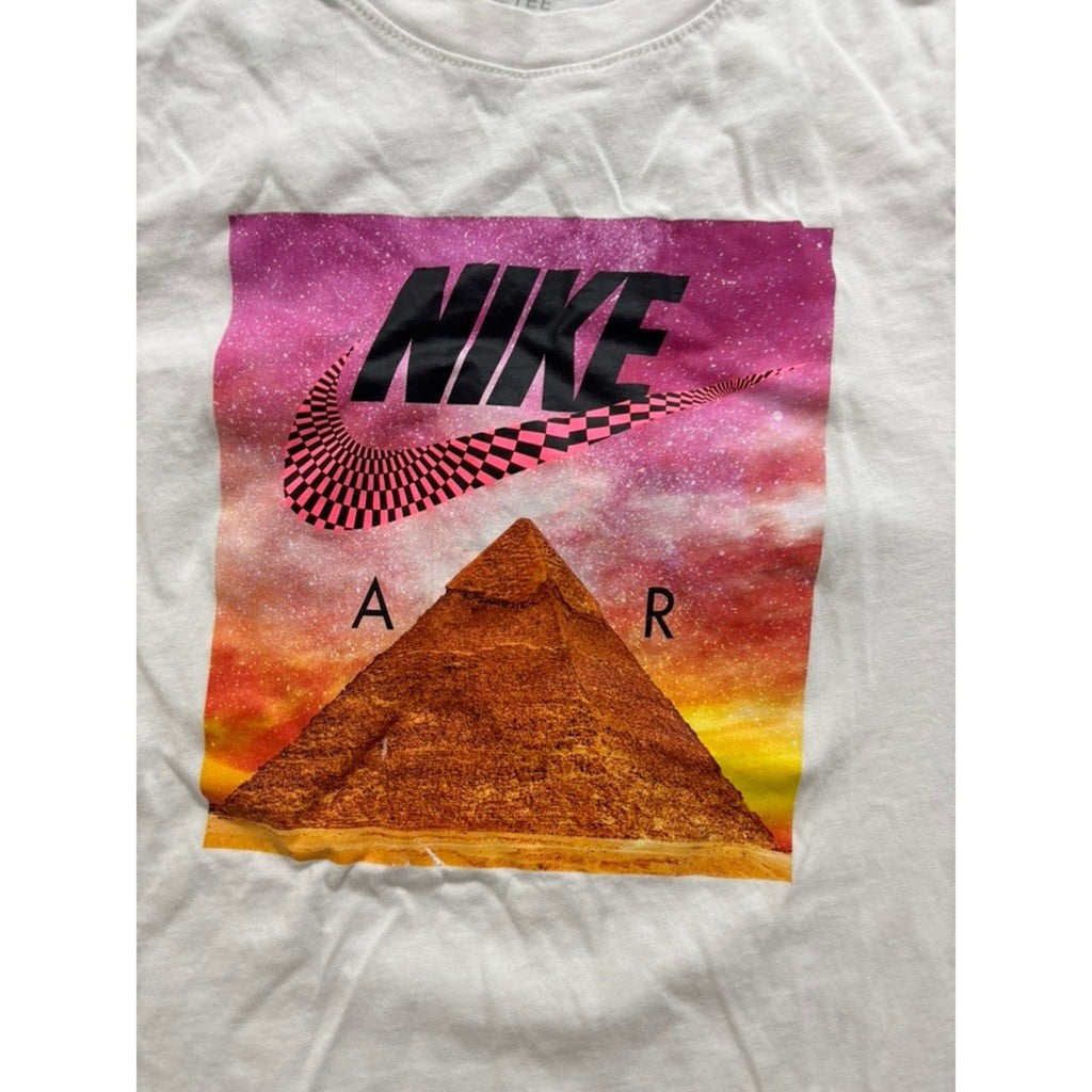 Nike Air Pyramid Graphic T-Shirt White S Mens Vintage Streetwear Tee Unisex