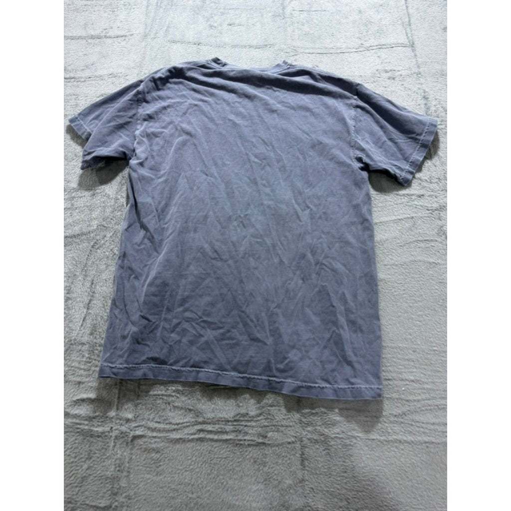 Comfort Colors Philly Daisy Graphic T-Shirt Gray Heavyweight Cotton Mens Medium