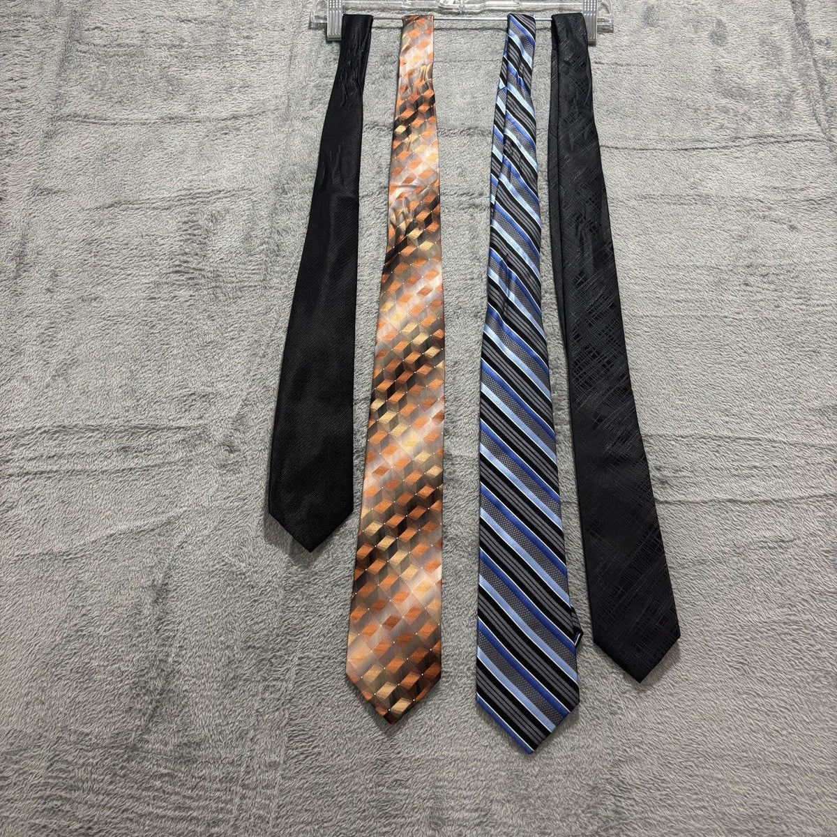 Nautica Van Heusen Mens OS Multicolor Silk Necktie Lot 4 Vintage Preppy Ties