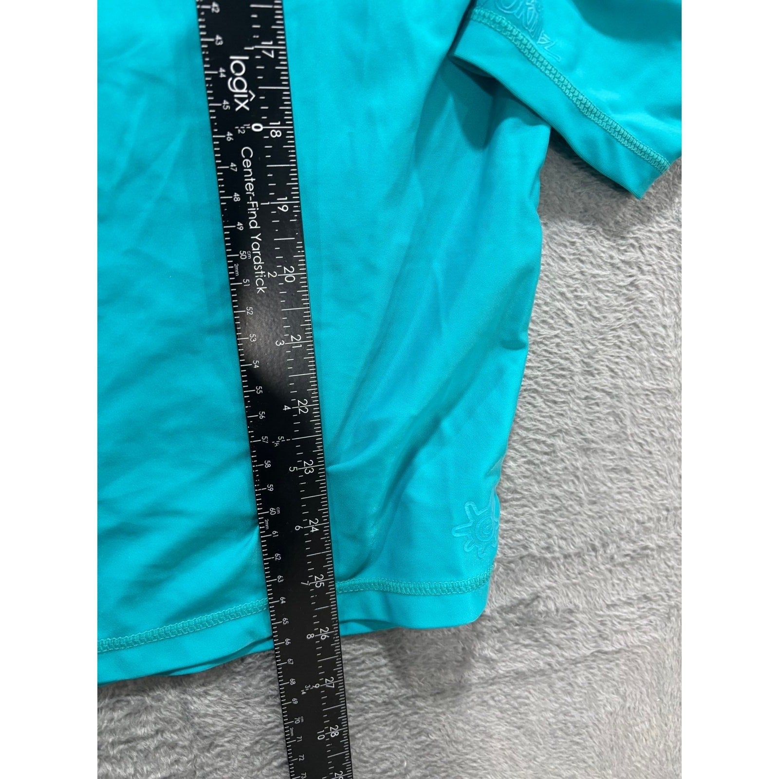 UV Skinz Womens 3XL Teal Rash Guard Long Sleeve 1/4 Zip Athleisure Coastal