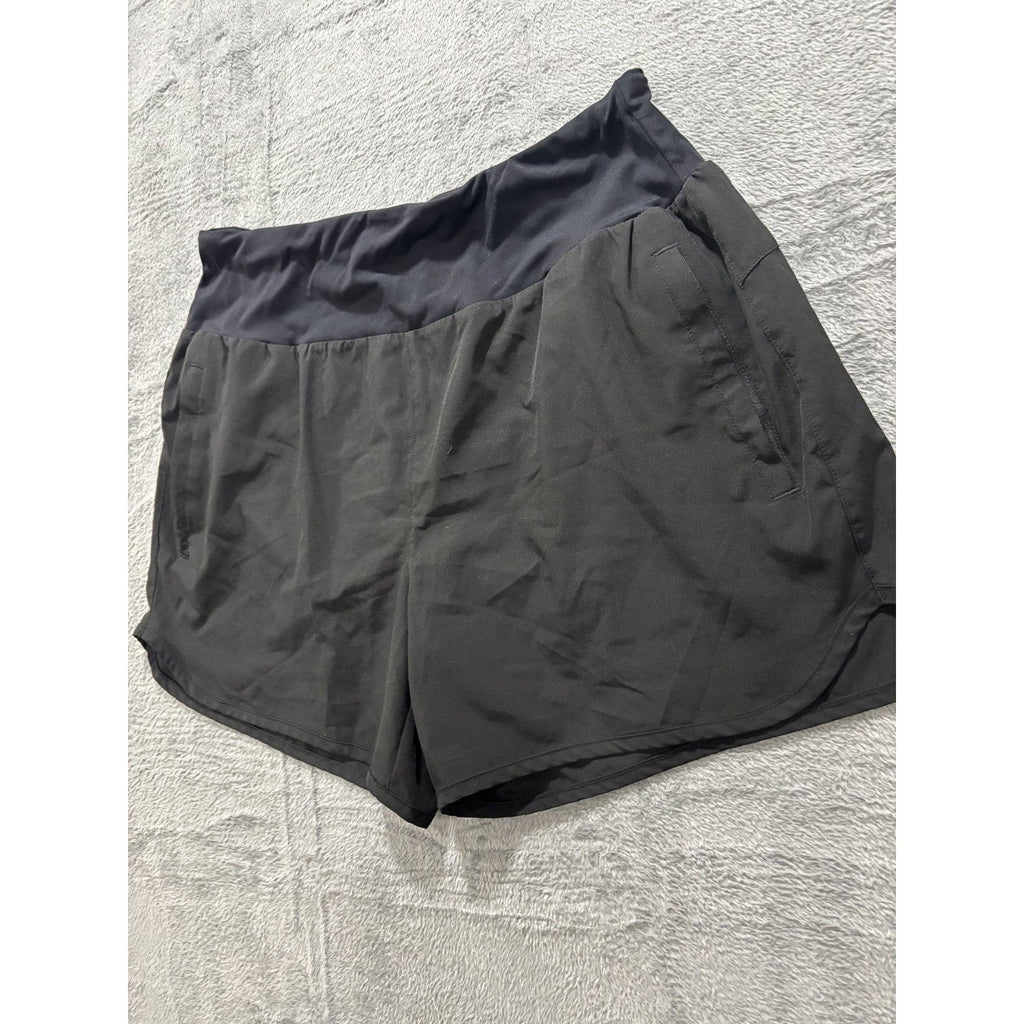 Libin Womens XL Black Running Shorts Athletic Gym Athleisure Casual Activewear