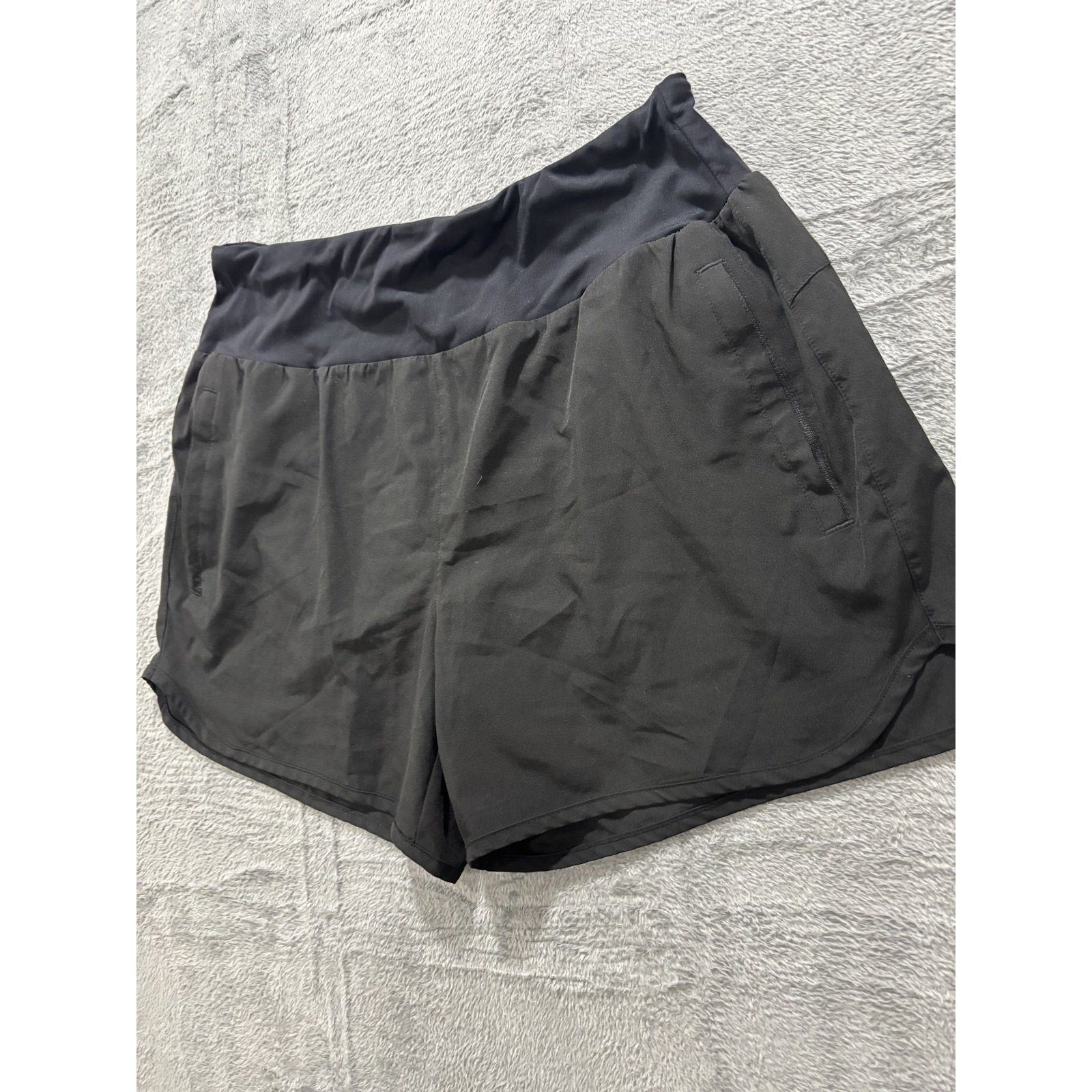 Libin Womens XL Black Running Shorts Athletic Gym Athleisure Casual Activewear
