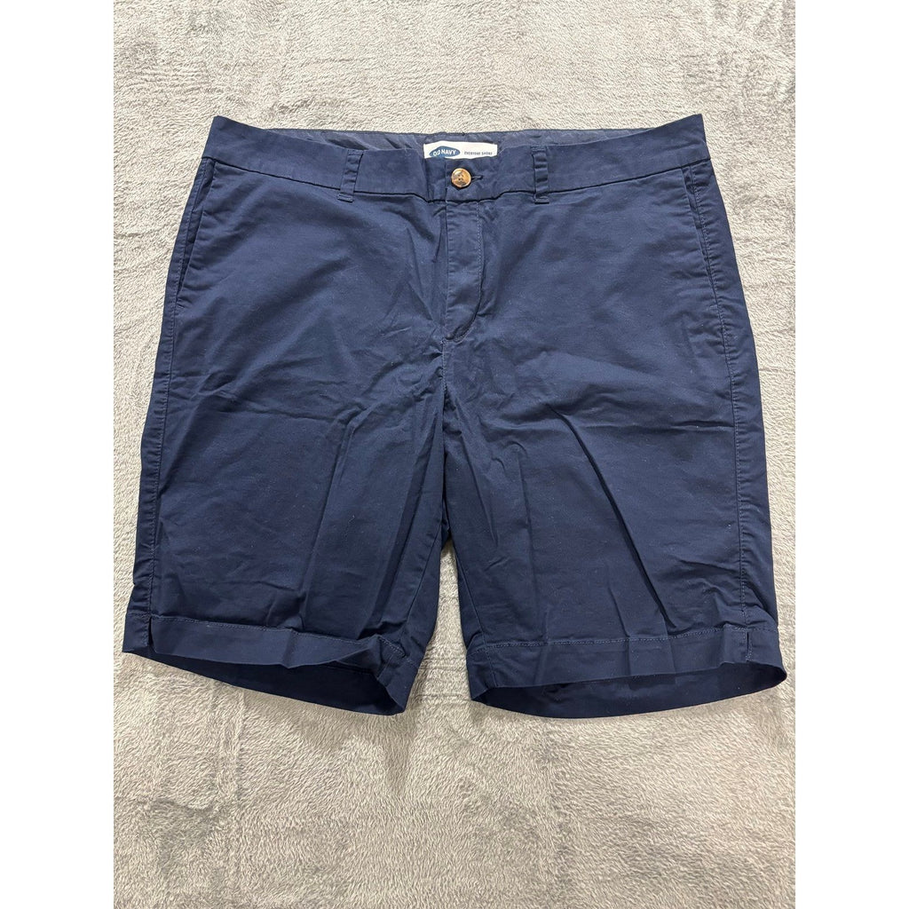 Old Navy Womens 16 Navy Blue Everyday Short Chino Casual Preppy