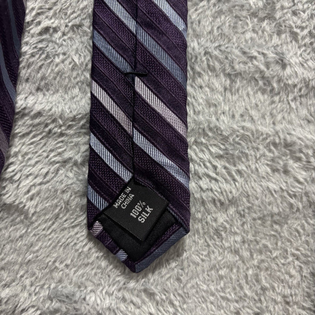 Calvin Klein Billy London John Henry OS Purple Black Necktie Lot 3 Vintage Pro