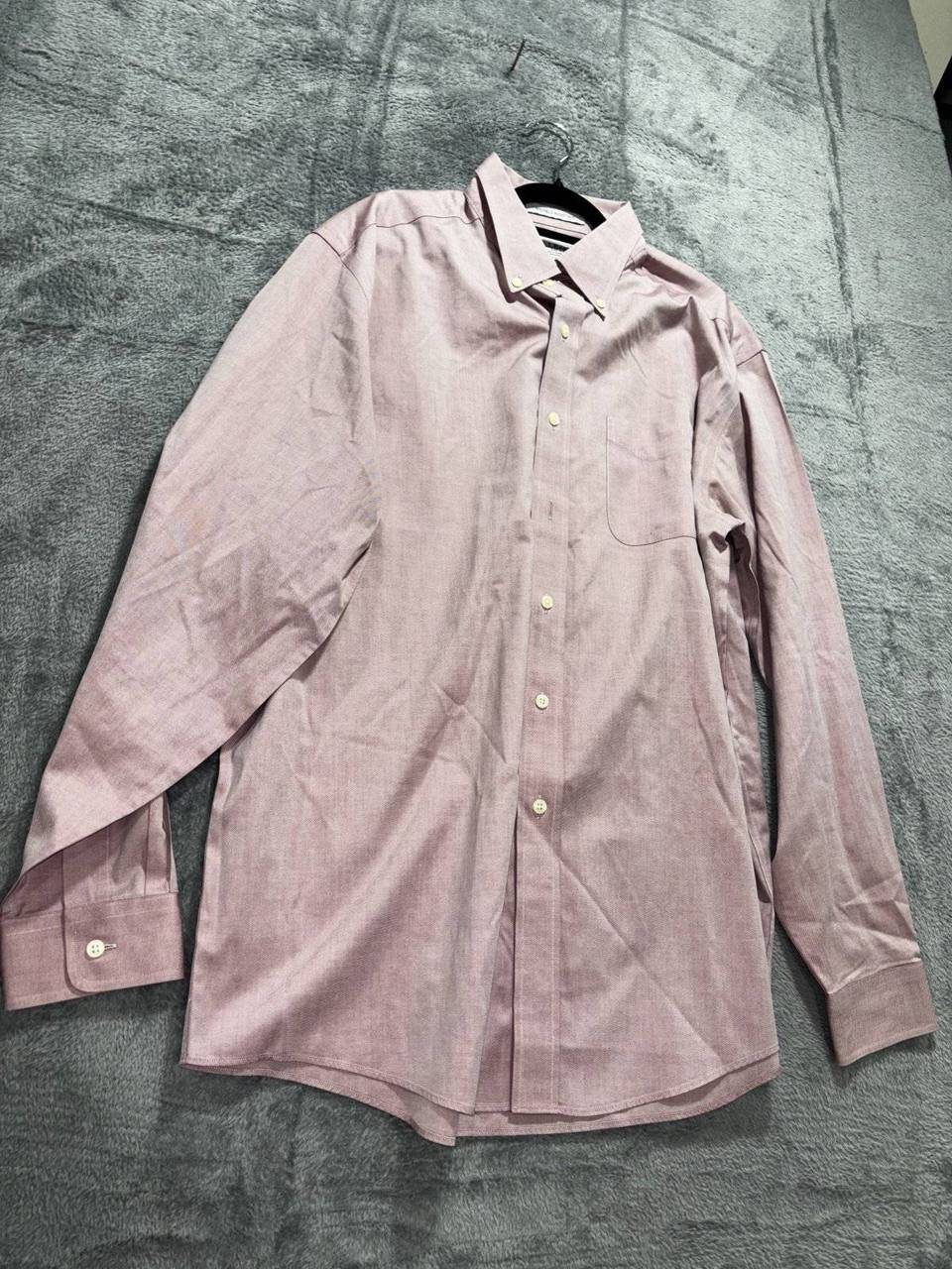 L.L.Bean Men's Mauve Dress Shirt 16 1/2-35, photo 3 of 8