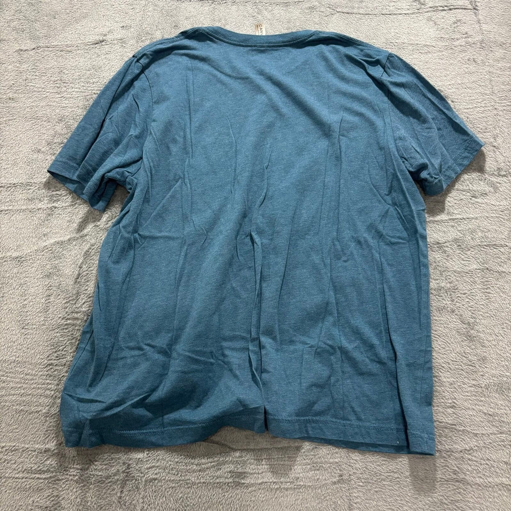 Bella Canvas XL Blue Womens Graphic T-Shirt Cactus Desert Boho Casual