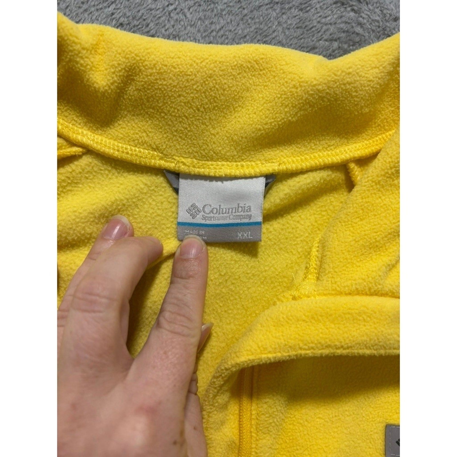 Columbia Glacial IV 1/4 Zip Fleece Pullover Women XXL Yellow Outdoor Hiking