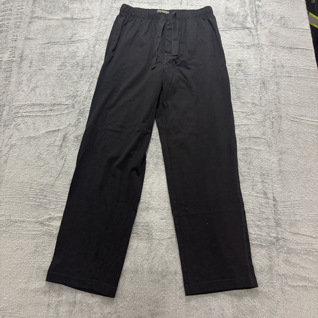 John Bartlett Statements S Black Sleepwear Pants Mens Lounge Drawstring Comfort