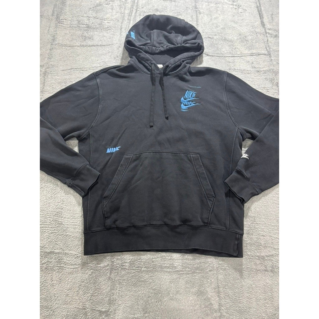 Nike M Black Pullover Hoodie Womens Athleisure Casual Sporty Sweatshirt Crewneck