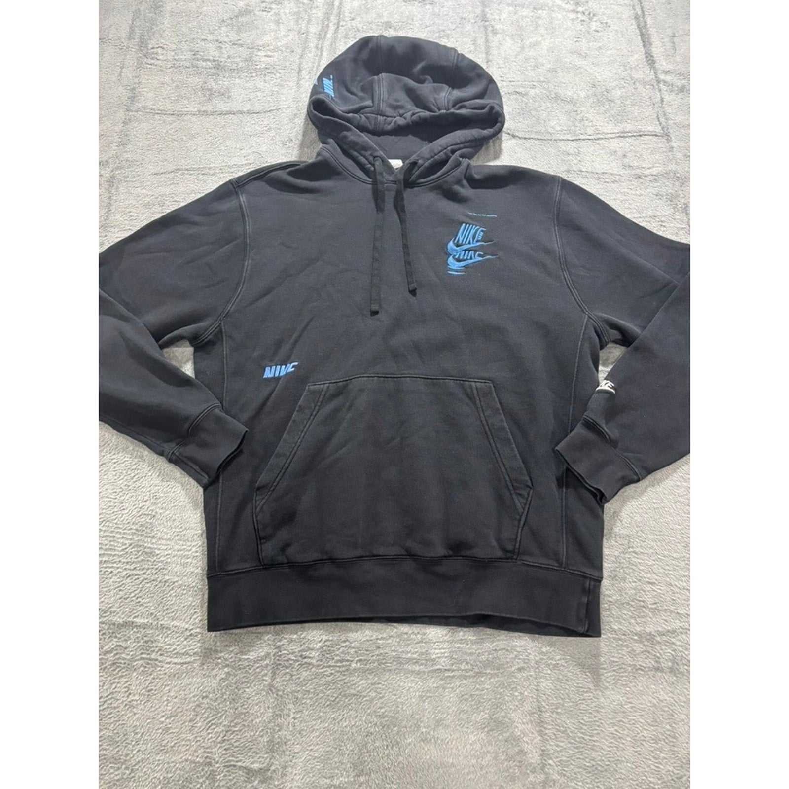 Nike M Black Pullover Hoodie Womens Athleisure Casual Sporty Sweatshirt Crewneck