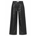 Abercrombie & Fitch The 90s Relaxed Jean Ultra High Rise Vegan Leather Black 28
