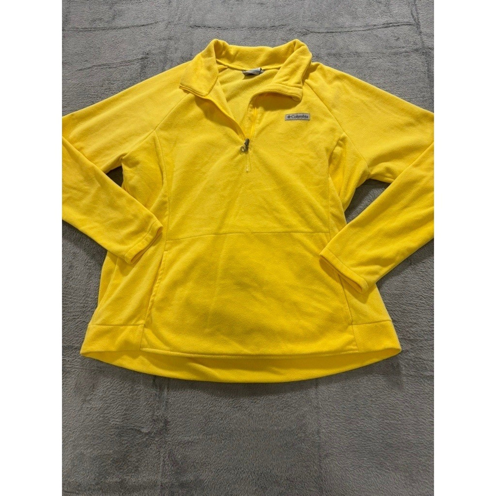 Columbia Glacial IV 1/4 Zip Fleece Pullover Women XXL Yellow Outdoor Hiking