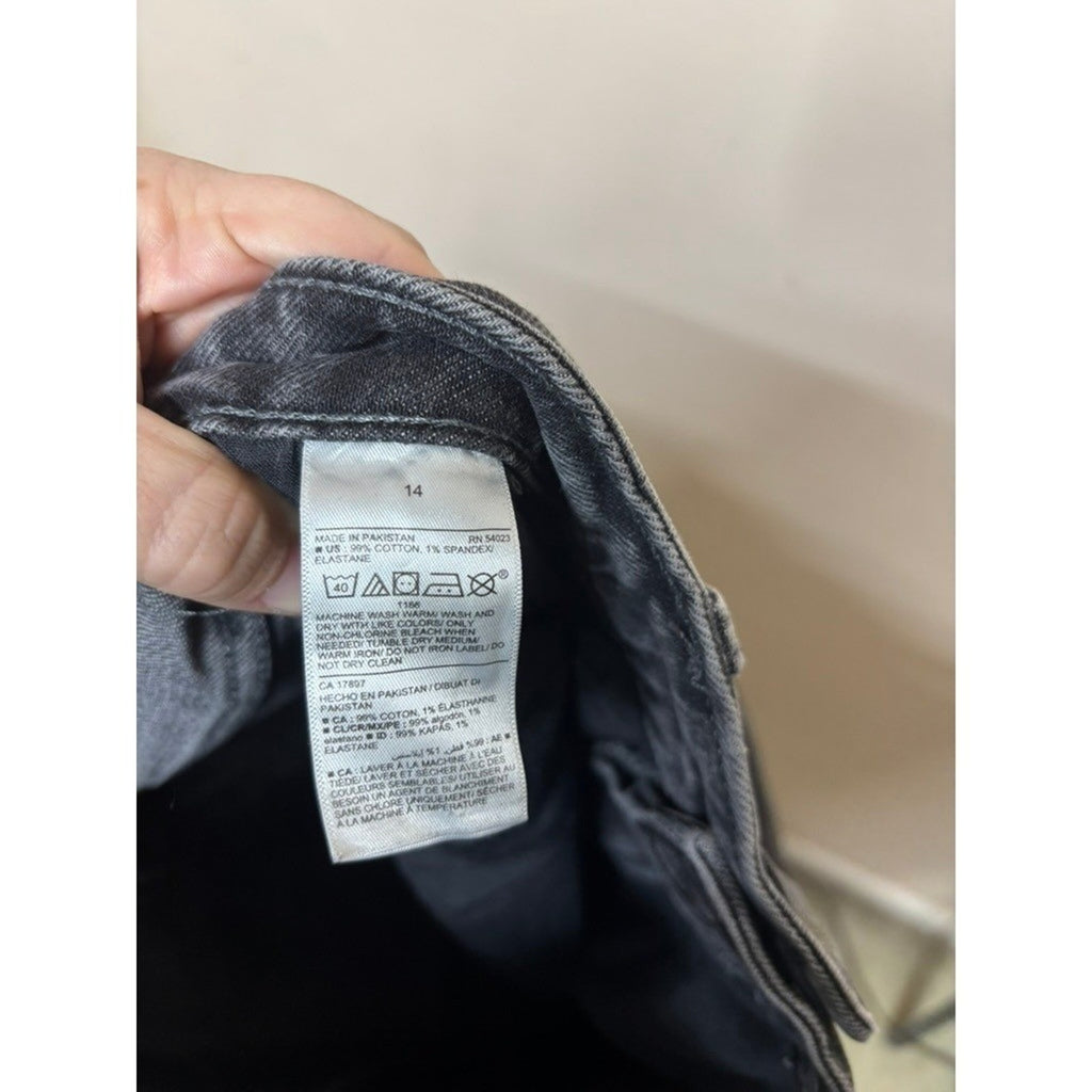 Old Navy High Rise OG Straight Jeans Women's Size 14 Dark Wash Denim Mom Jean