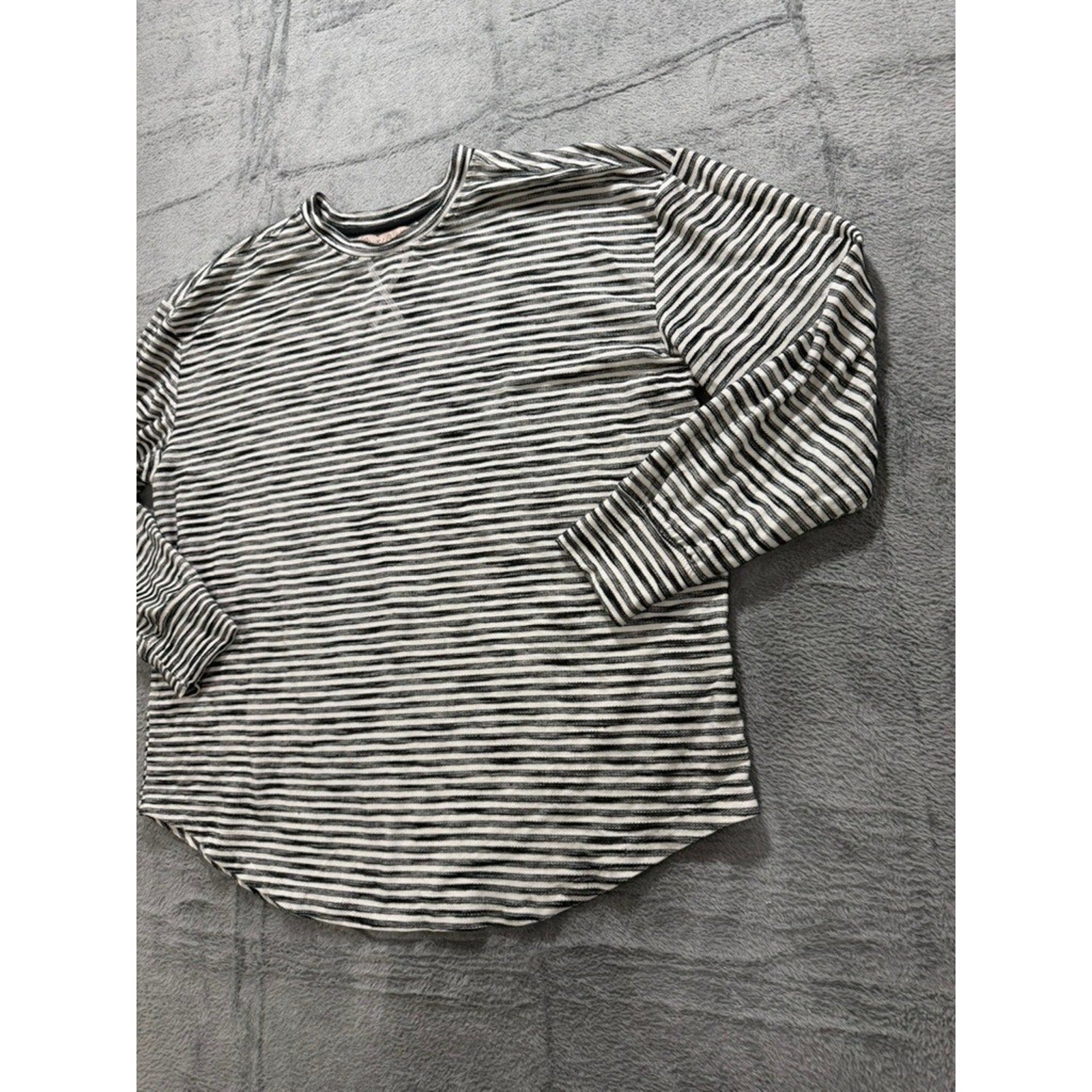 Coastal Comfort Striped Long Sleeve Top Womens XXL Stretch Casual Soft