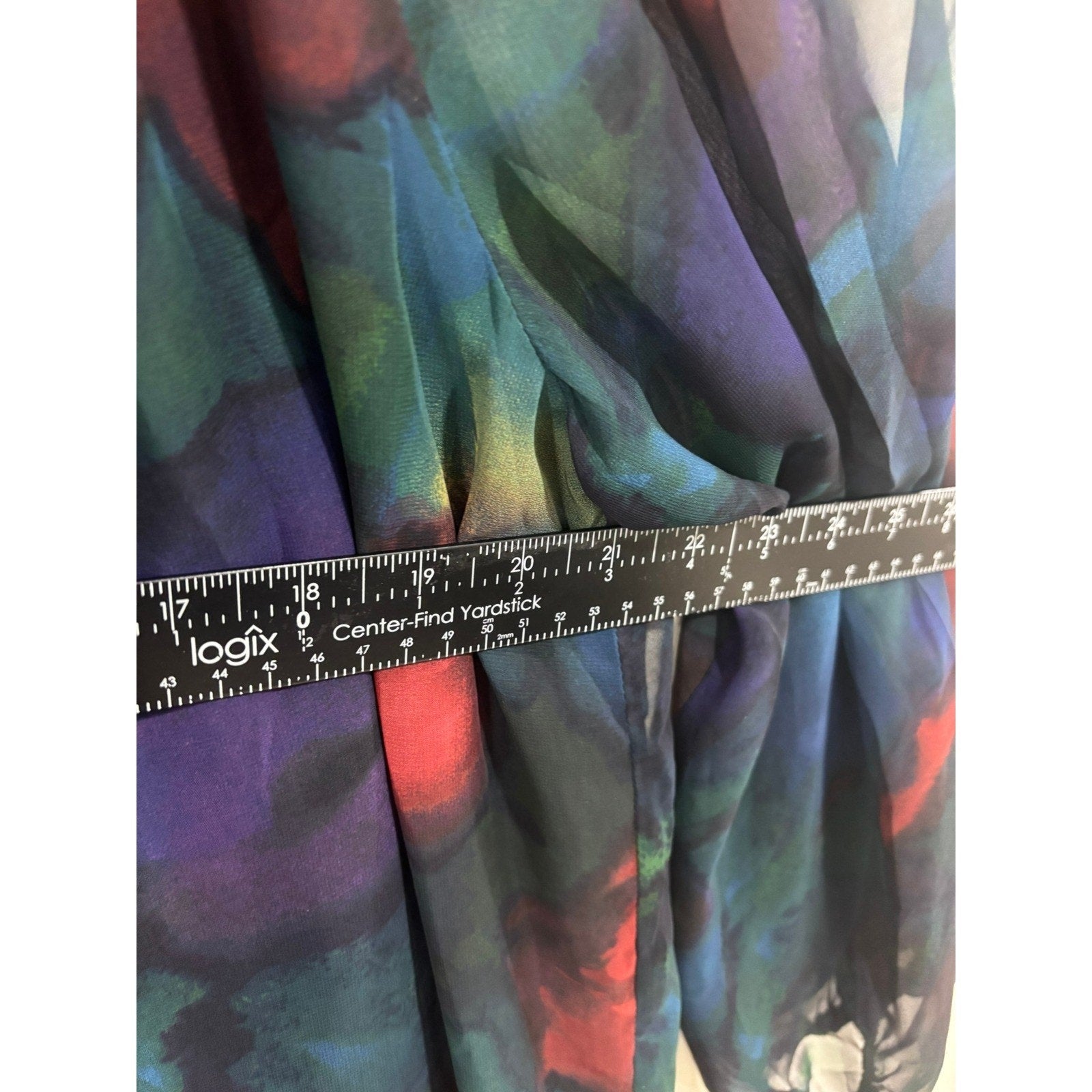 Philosophy 1X Sheer Abstract Blouse Whimsigoth Dark Academia Top Moody Artsy