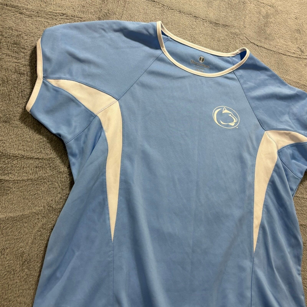 Holloway Womens XL Light Blue Penn State Nittany Lions T-Shirt Athleisure Casual