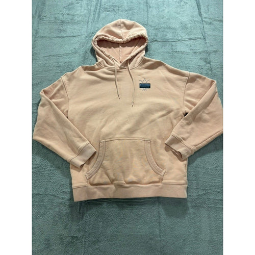 Adidas Womens S Pink Pullover Hoodie Athleisure Casual Cozy Trefoil Logo Sporty