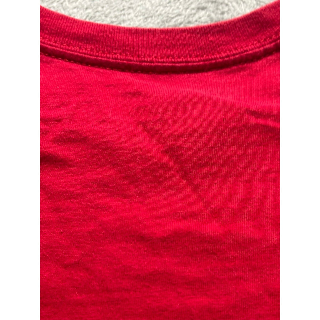 Faded Glory L Red American Flag Graphic T-Shirt Mens Vintage Casual Summer 2011