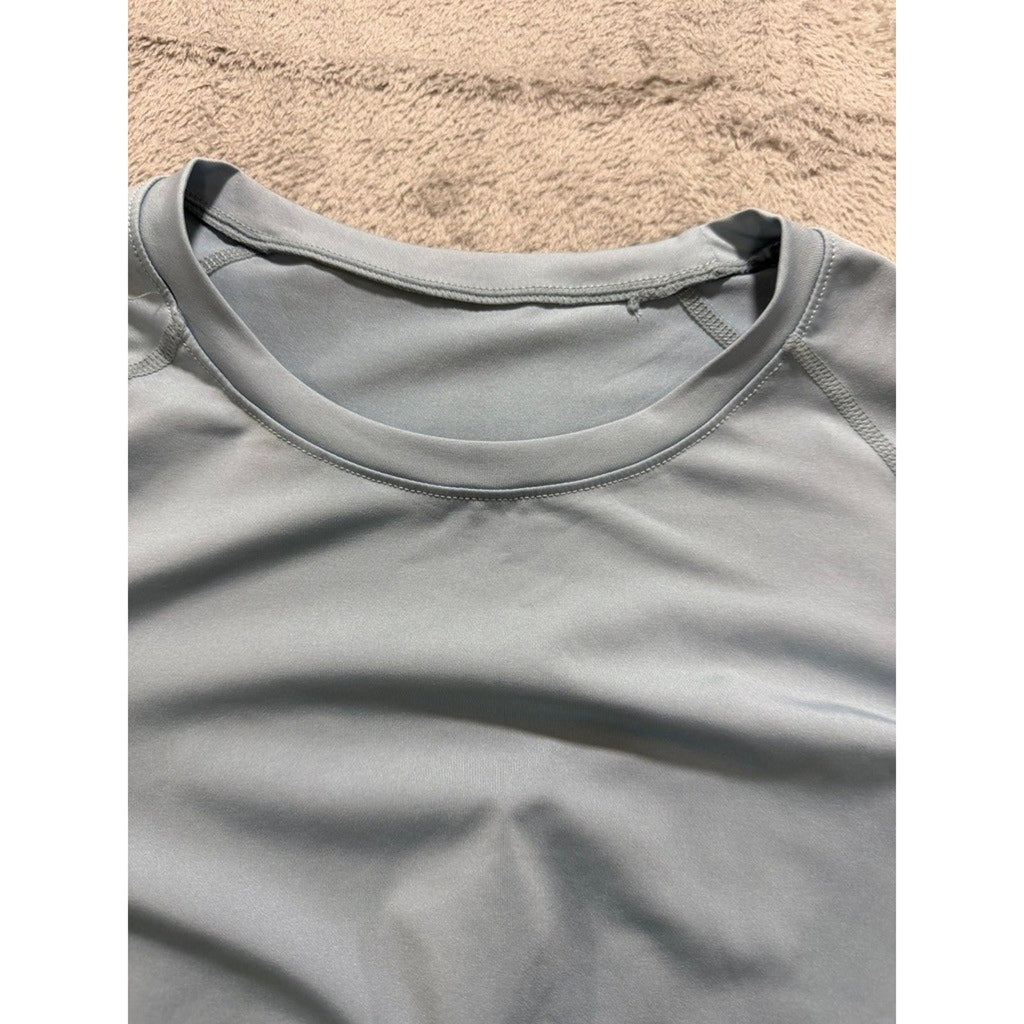 Old Navy Active Breathe On Top Womens XL Light Blue Long Sleeve Workout Shirt