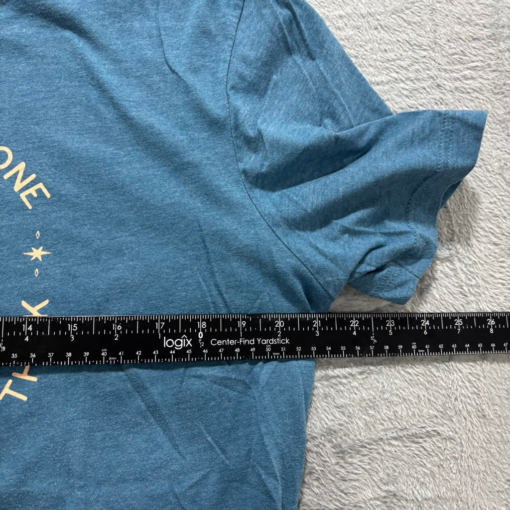 Bella Canvas XL Blue Womens Graphic T-Shirt Cactus Desert Boho Casual