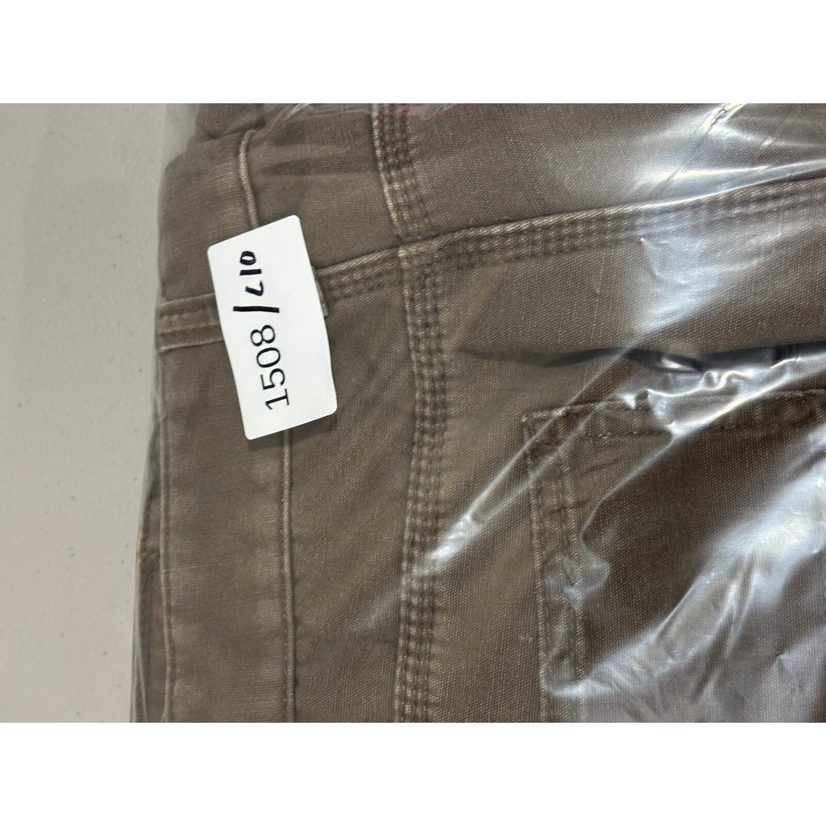Stanley Mens 36x32 Brown Fleece Lined Carpenter Pants Workwear Casual Vintage