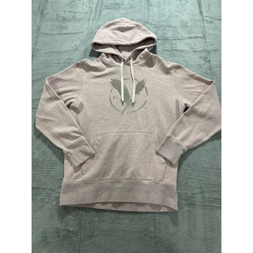 American Eagle Womens S Mauve Pink Graphic Hoodie Sweatshirt Casual Cozy Boho