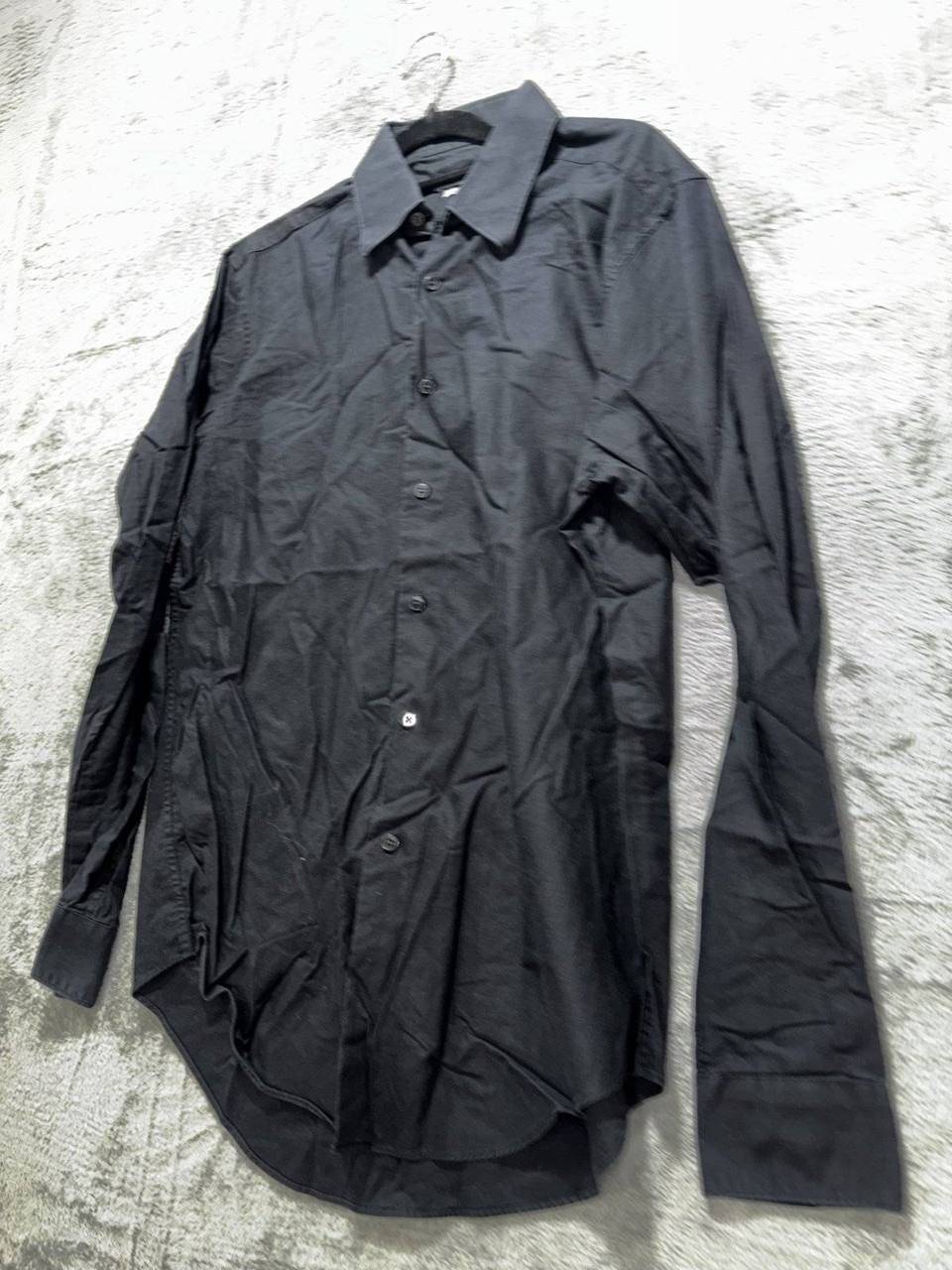 DKNY Men's Black Slim Fit Dress Shirt Size M, photo 2 of 10