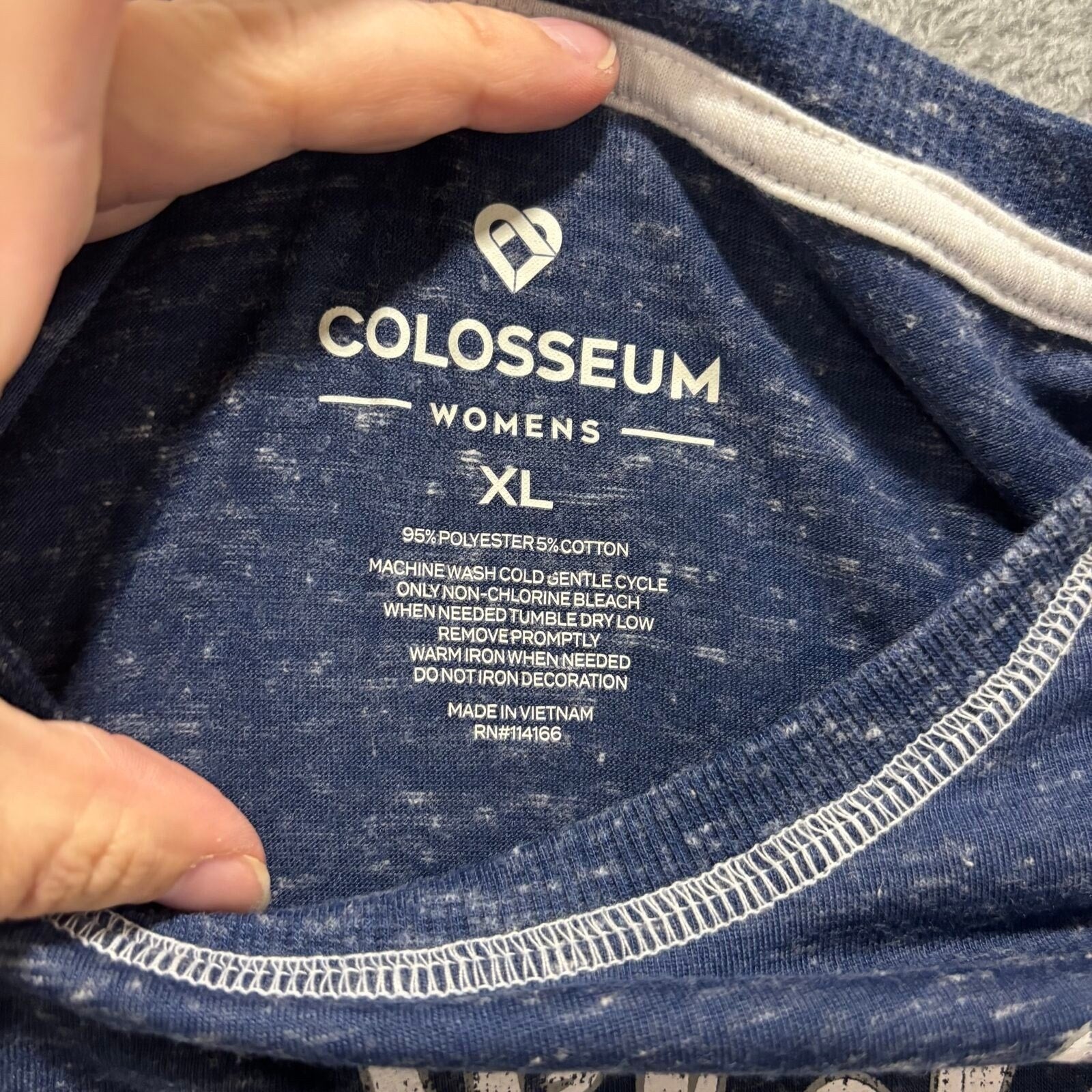 Colosseum XL Blue Penn State Womens T-Shirt Casual Vintage Style Short Sleeve