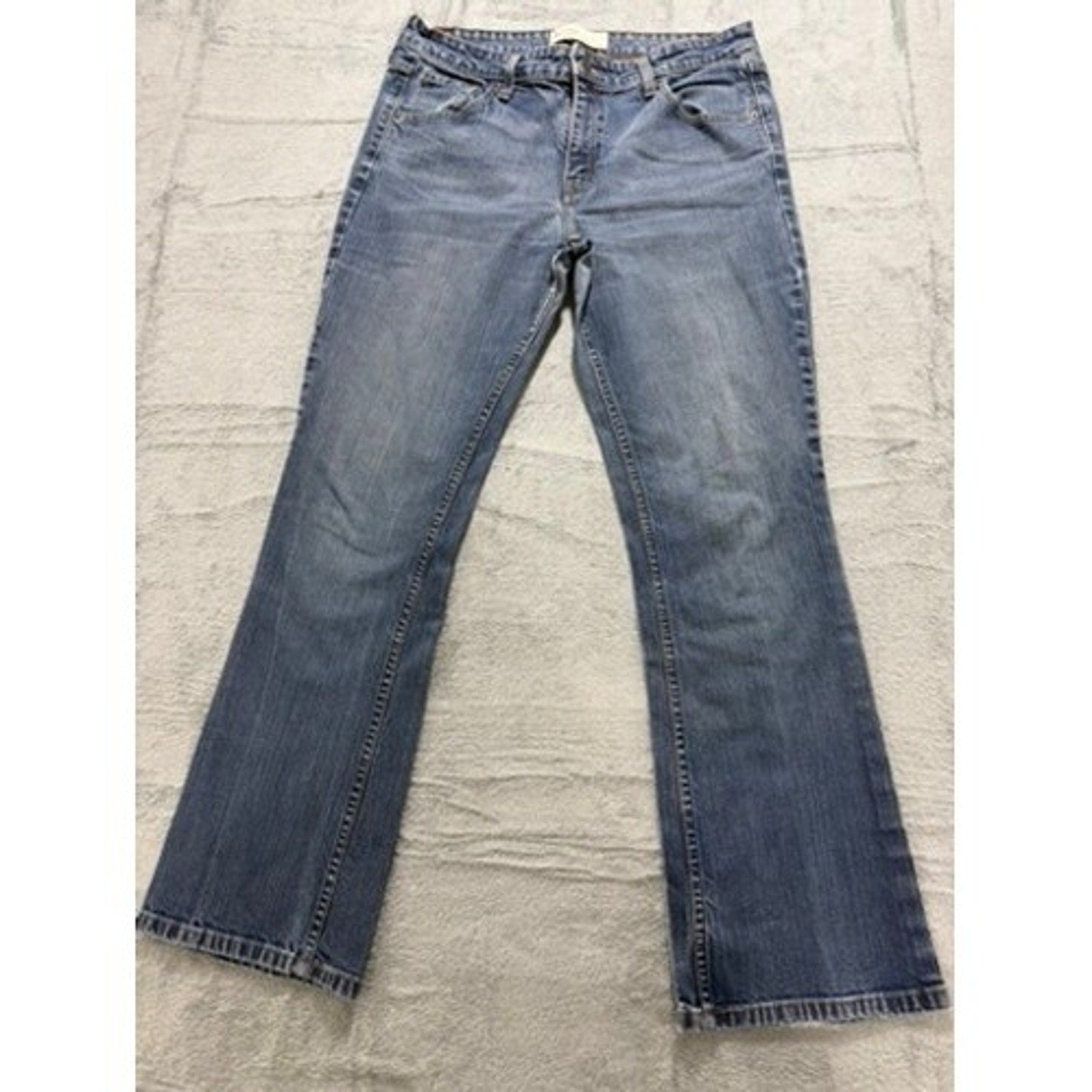 Levi Strauss Signature Womens Low Rise Bootcut Jeans Medium Wash Blue Denim