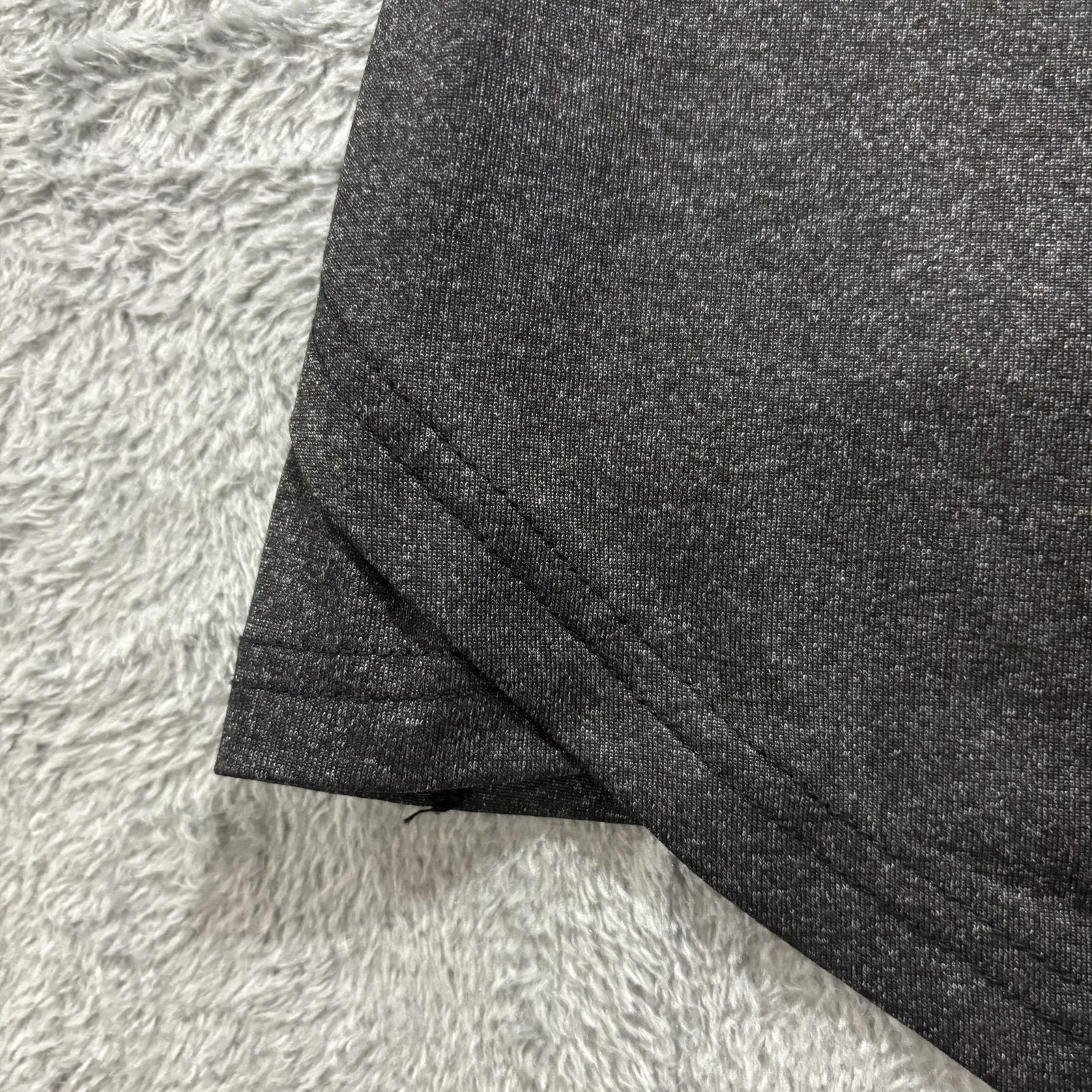 PINSPARK 2XL Charcoal Gray Womens Long Sleeve Top Athleisure Casual Gym Basic