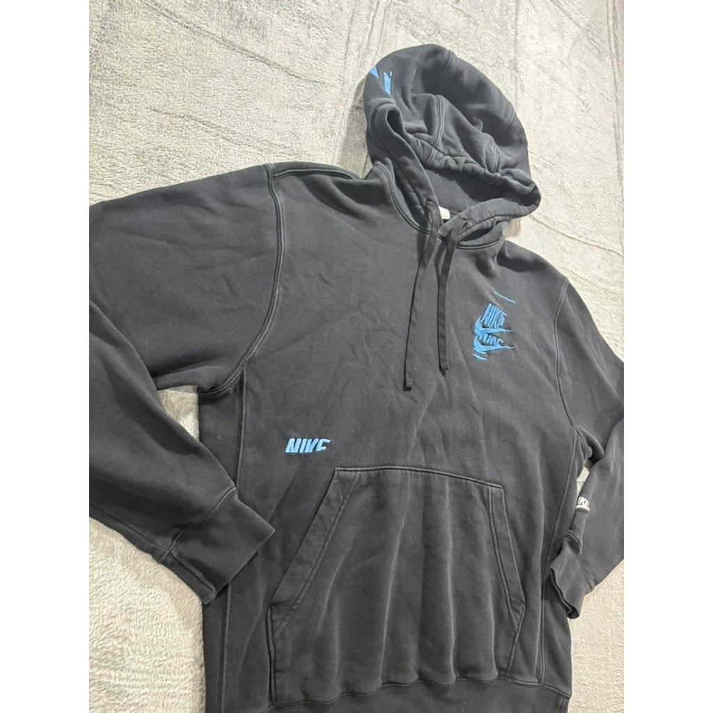 Nike M Black Pullover Hoodie Womens Athleisure Casual Sporty Sweatshirt Crewneck