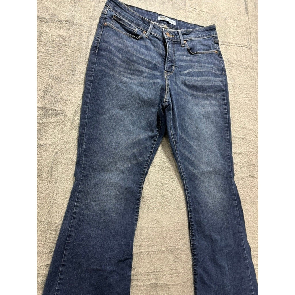 Levi Strauss Signature Jeans Womens 12S Bootcut Medium Wash Stretch Denim