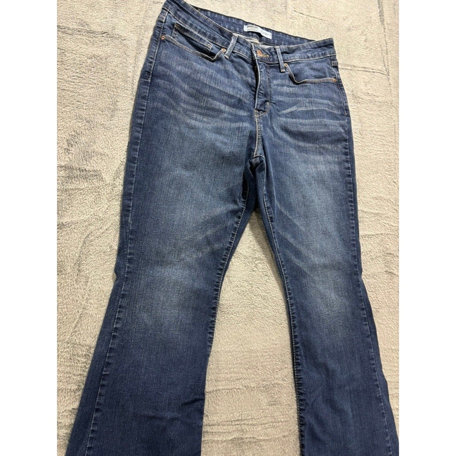 Levi Strauss Signature Jeans Womens 12S Bootcut Medium Wash Stretch Denim