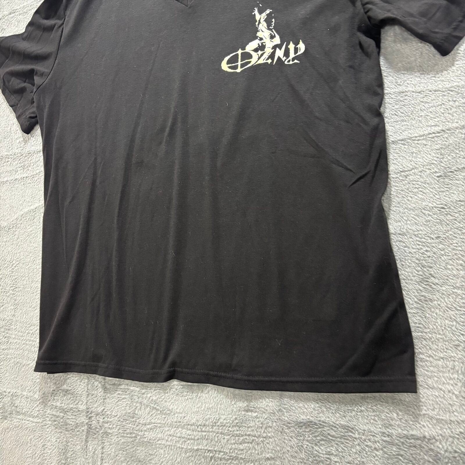Ozzy Osbourne XL Black Womens V-Neck Graphic T-Shirt Dreamer Vintage Casual