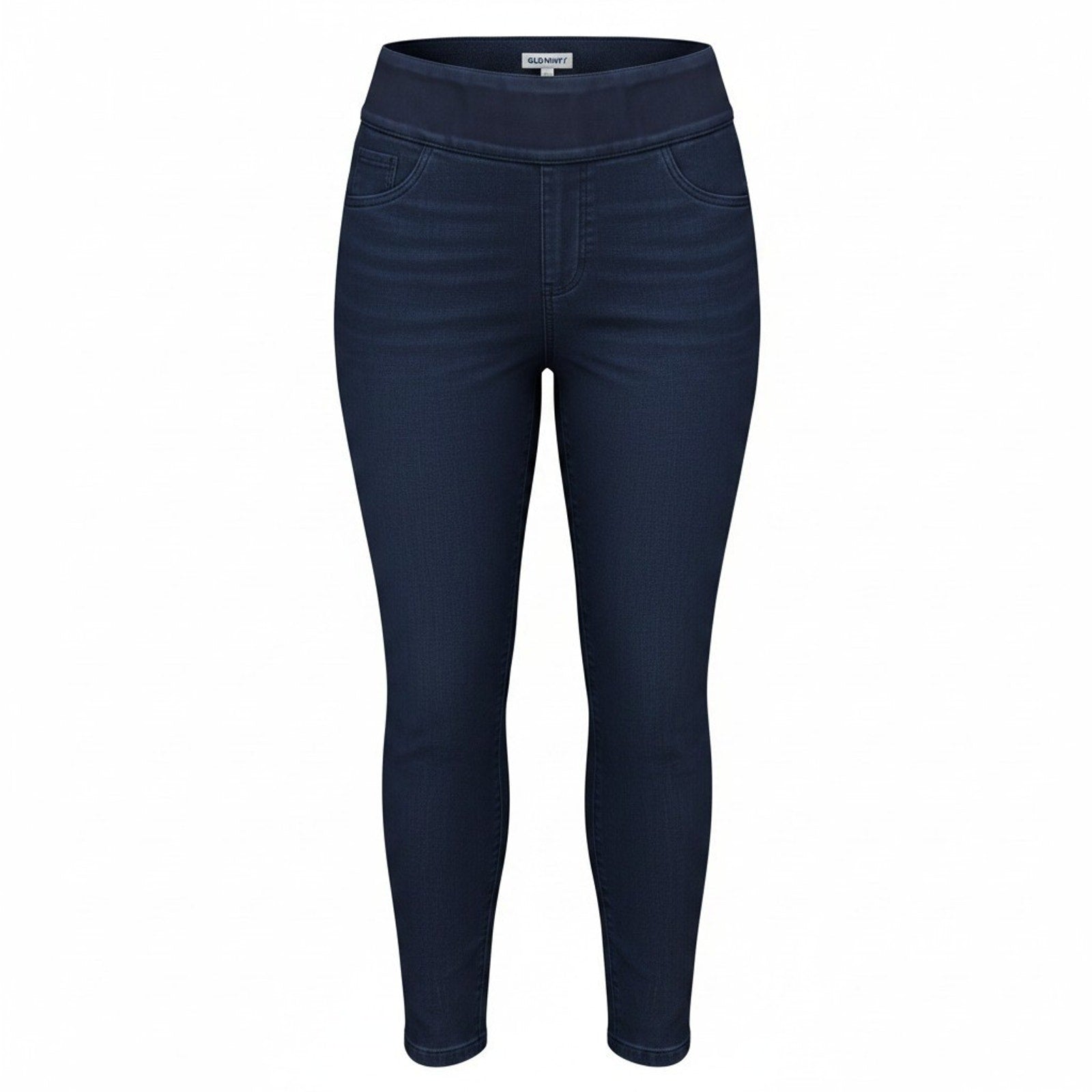 Old Navy Super Skinny Mid Rise Pull On Jeggings Dark Wash Indigo 16 Plus Short