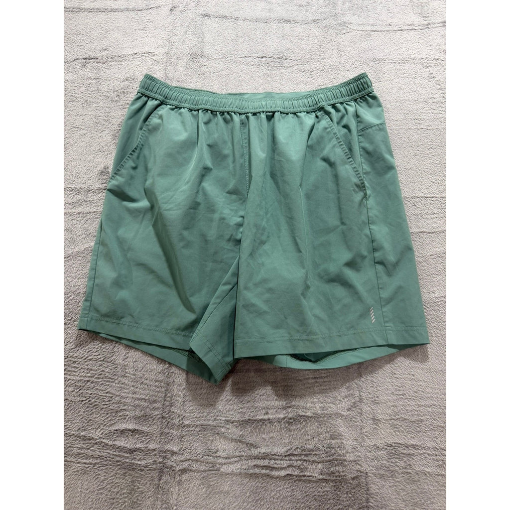 Balance Collection Mens Sage Green Athletic Running Training Shorts Size L