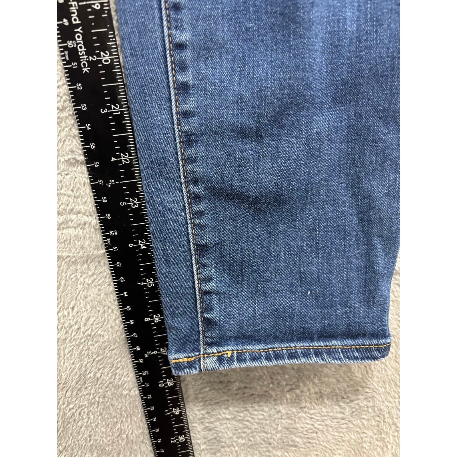 Old Navy 8 Womens Blue Pop Icon Skinny Mid-Rise Distressed Jeans Casual Vintage