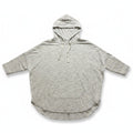 LOFT Womens M Gray Space Dye Pullover Hoodie Oversized Athleisure Casual Cozy