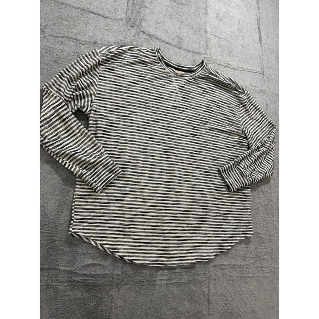 Coastal Comfort Striped Long Sleeve Top Womens XXL Stretch Casual Soft