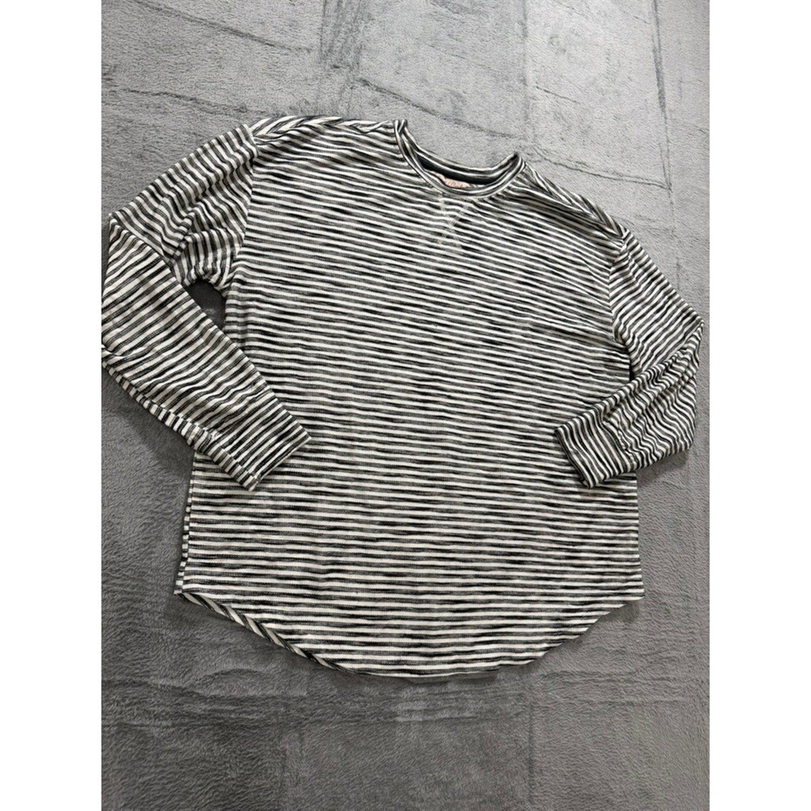 Coastal Comfort Striped Long Sleeve Top Womens XXL Stretch Casual Soft