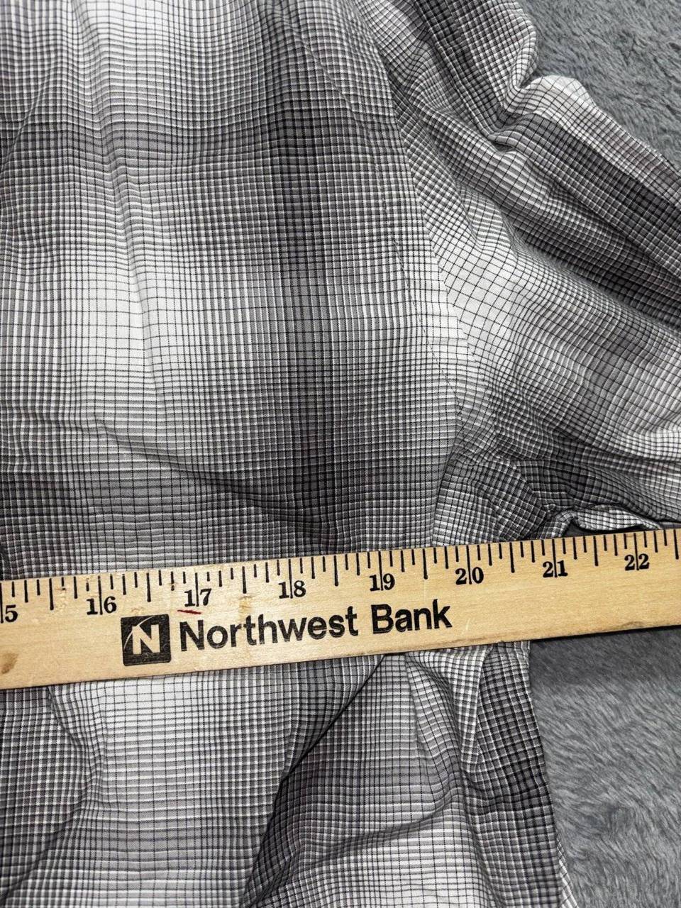 Express Design Studio Men's Gray Plaid Shirt Size L, photo 4 of 9