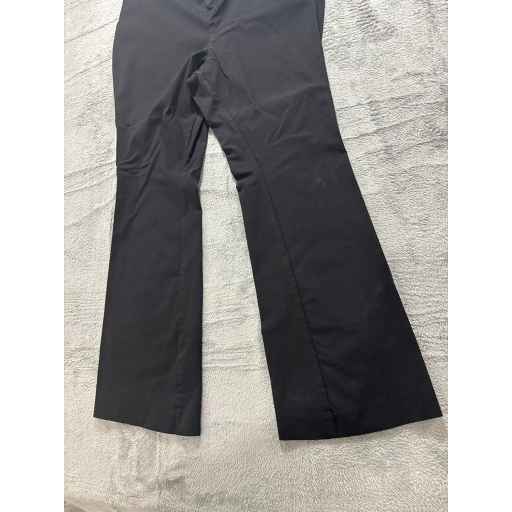 Torrid Studio Luxe Black Flare Leg Work Trousers Pants 14S Short Inseam