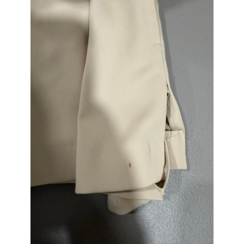 Atmosphere Womens Beige Open Front 3/4 Sleeve Notched Lapel Blazer Size 2