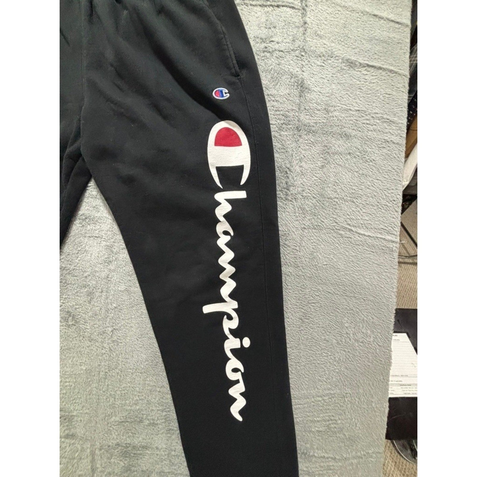 Champion S Black Womens Jogger Sweatpants Athleisure Casual Sweatpants